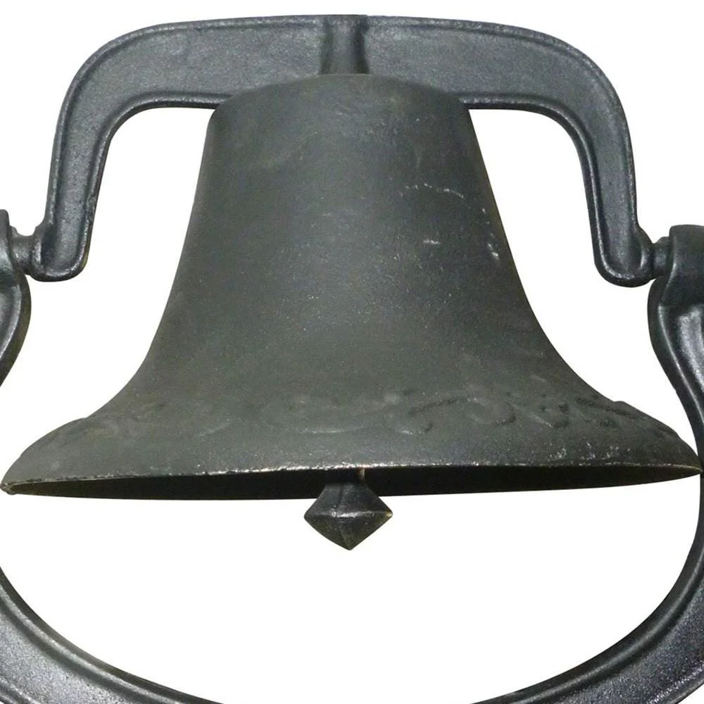 Yard Tuff YTF-22LB Large Decorative Collectible Cast Iron Metal Farm Dinner Bell - Image 10