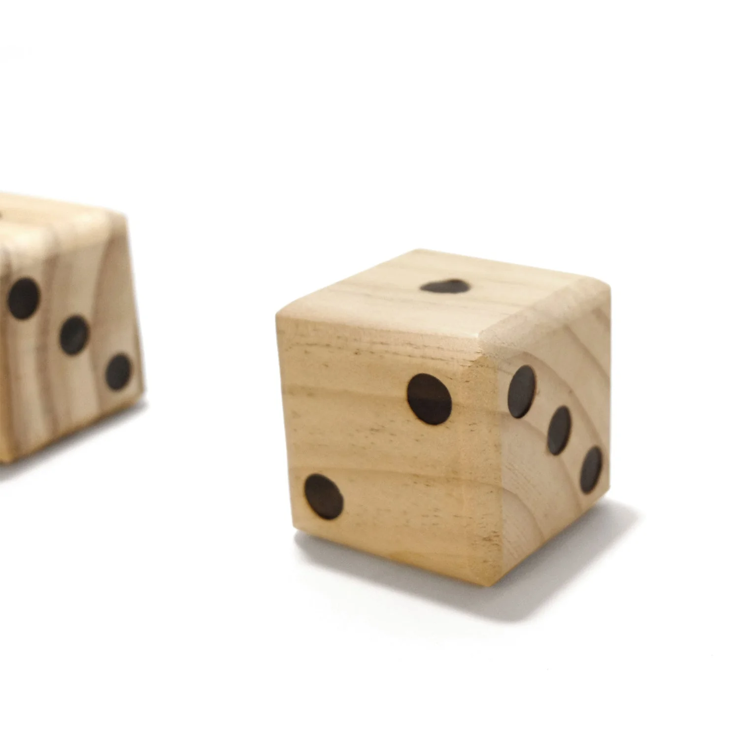 YardGames Giant Outdoor Indoor Wooden Dice Set w/ Scorecards & Case, 2.5 Inch - Image 3