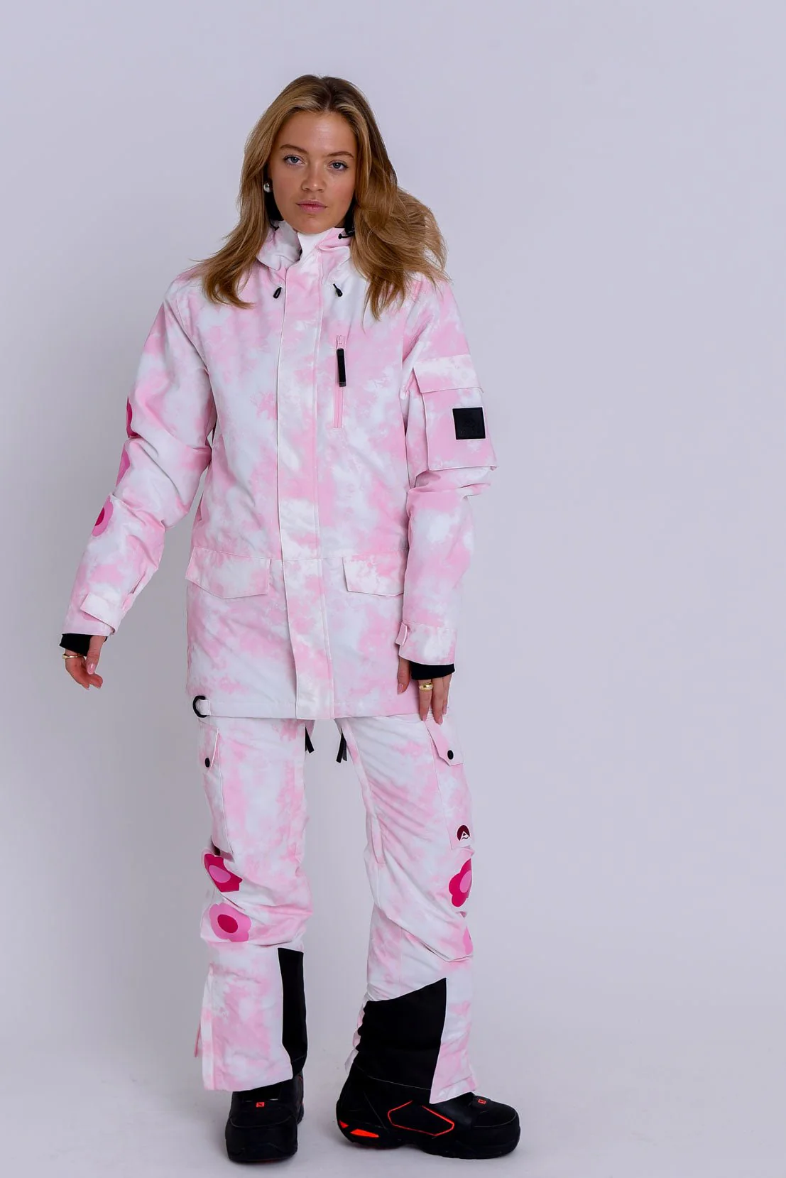 Yeh Girl Ski & Snowboard Jacket - Pink Tie Dye Signature line - Image 6
