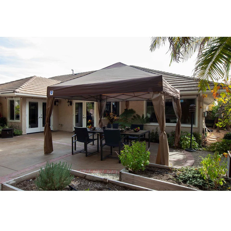 Z- Shade 10Ft x 10Ft Lawn and Garden Outdoor Portable Canopy with Skirts, Tan - Image 4